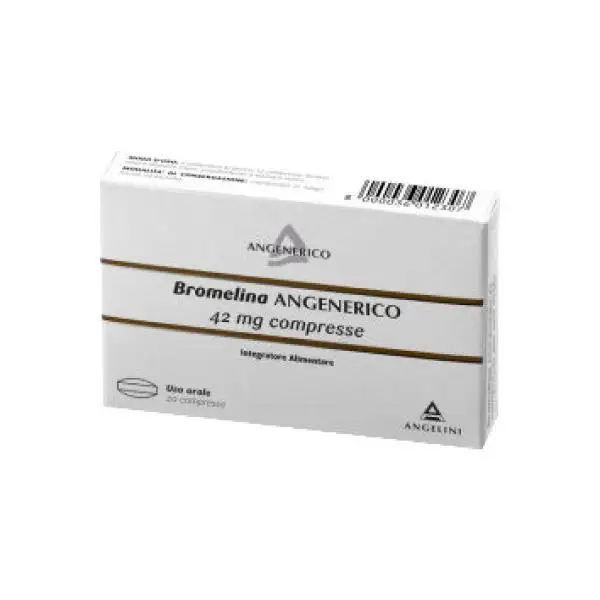 Angelini bromelina angenerico integratore alimentare 20 compresse rivestite