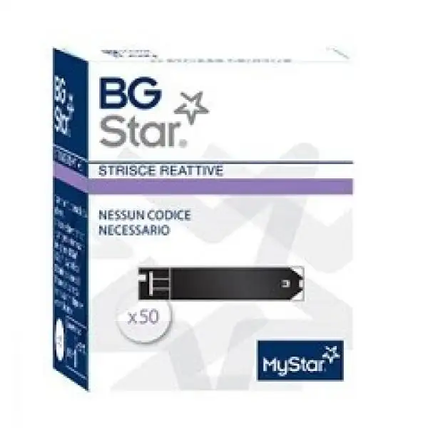 Strisce Misurazione Glicemia Bgstar 50 Pezzi Compatibili