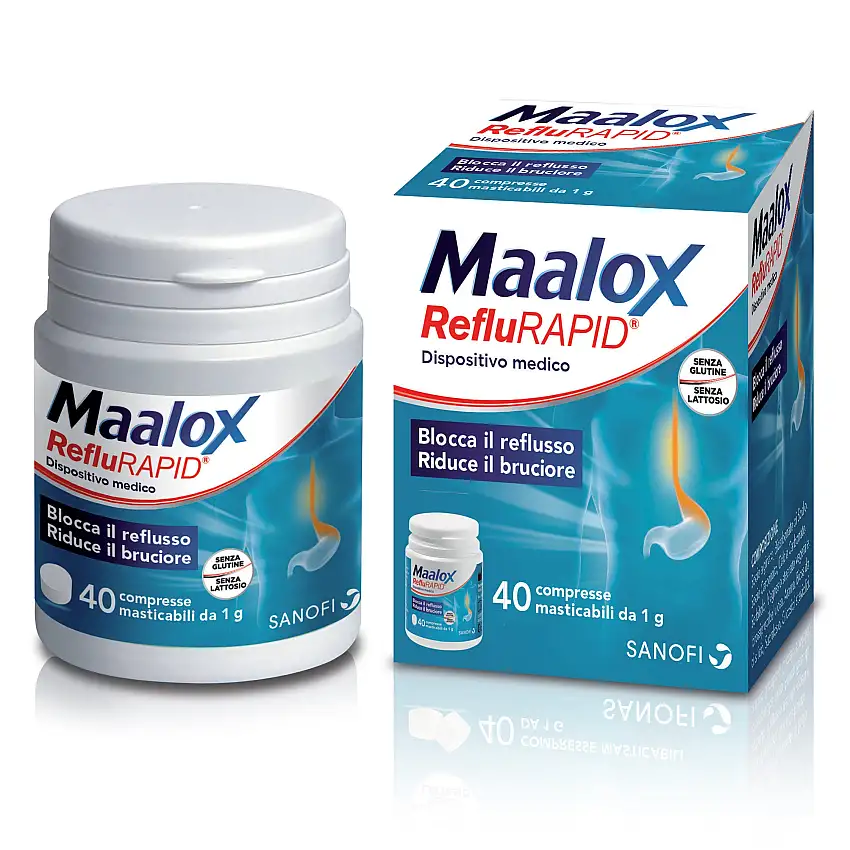 MAALOX REFLURAPID 40 COMPRESSE MASTICABILI