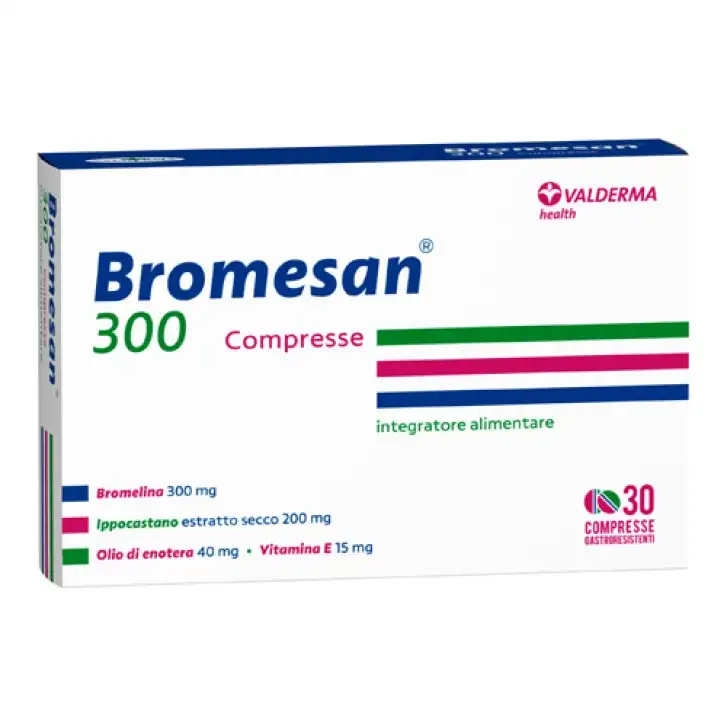 BROMESAN 300 integratore antifiammatorio 30 compresse gastroresistenti