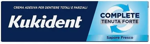 Kukident Complete Crema Adesiva Tenuta Forte Sapore Fresco 47g