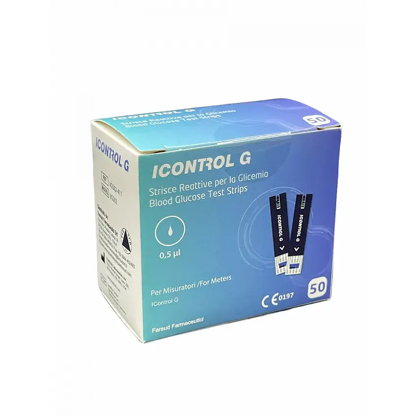 ICONTROL G STRISCE REATTIVE PER LA GLICEMIA 50 PEZZI