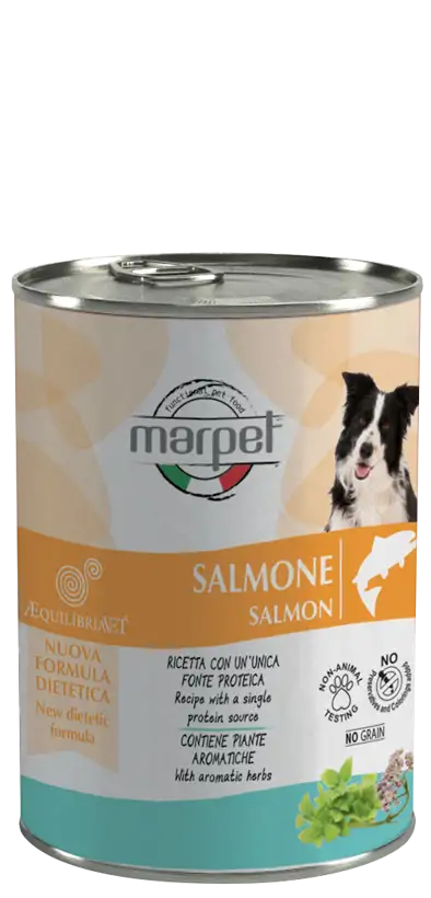 Marpet Aequilibriavet Dog Salmone Cibo Umido Per Cani Adulti Scatoletta 400g