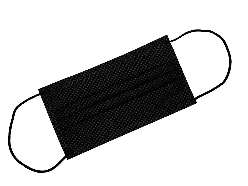 Mascherina Chirurgica Adulto Black 50 Pezzi Imbustati Singolarmente
