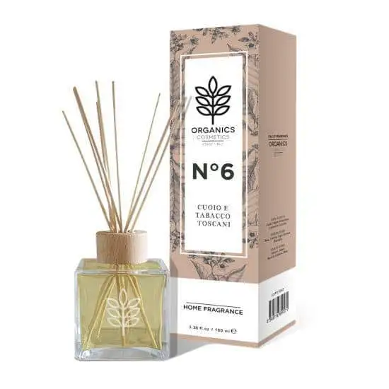 Organics Cosmetics Home Fragrance N°6 Cuoio E Tabacco Toscani 100ml