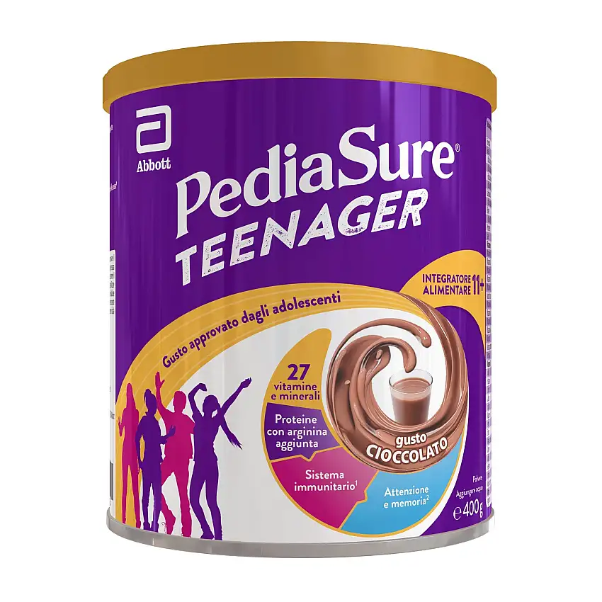 Pediasure Teenager Integratore Alimentare Multivitaminico Cioccolato 400g per Ragazzi 11+