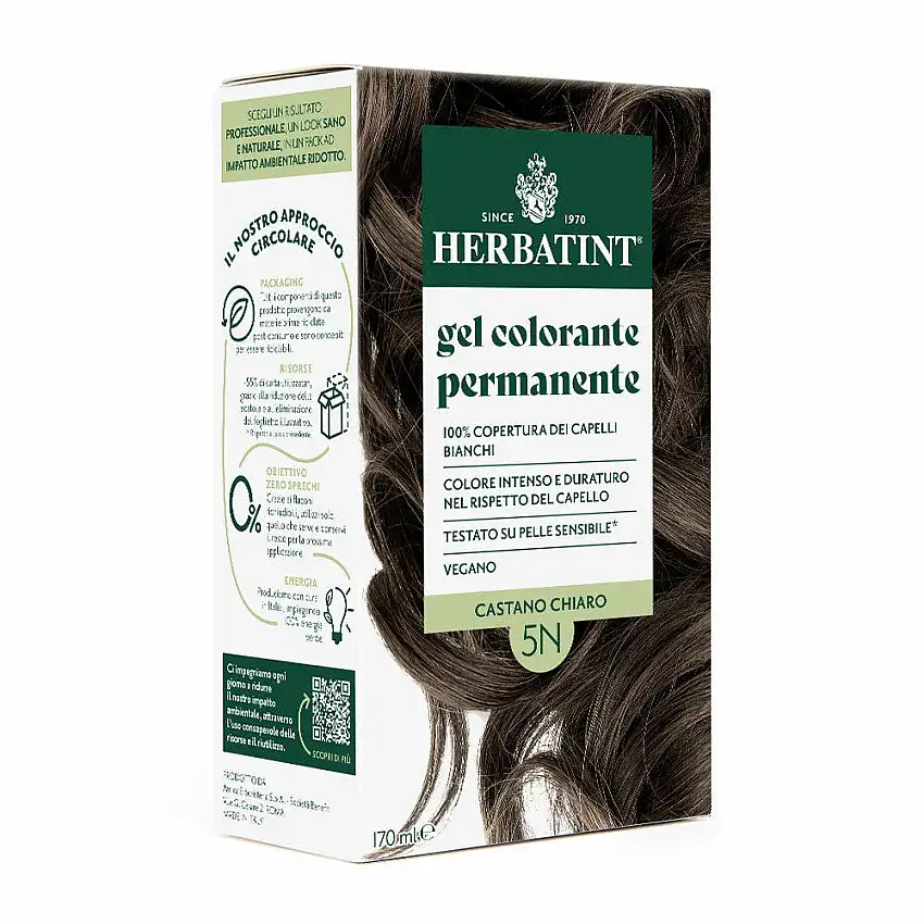 Herbatint Gel Colorante Permanente 5N Castano Chiaro 170ml