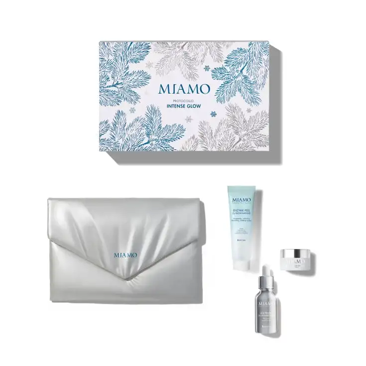 MIAMO COFANETTO PROTOCOLLO INTENSE GLOW 1 AGE REVERSE GLOW PRIMER SERUM 30 ML + 1 ENZYME PEEL O2 GLOW MASQUE 25 ML + 1 AGE REVERSE MASQUE 10 ML