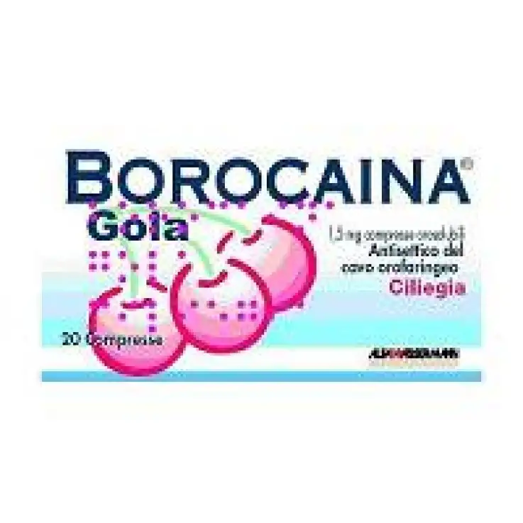BOROCAINA GOLA*20 pastiglie 1,5 mg ciliegia