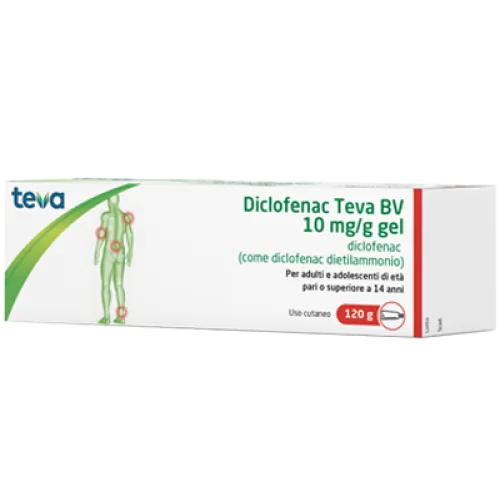 DICLOFENAC Gel 10mg/g 120gTEVA