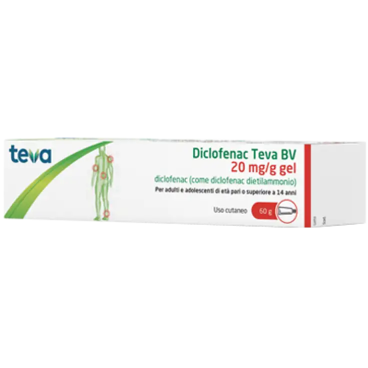 DICLOFENAC (TEVA B.V.)*gel derm 60 g 20 mg/g