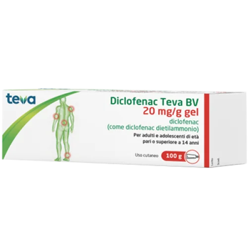 DICLOFENAC Gel 20mg/g 100gTEVA