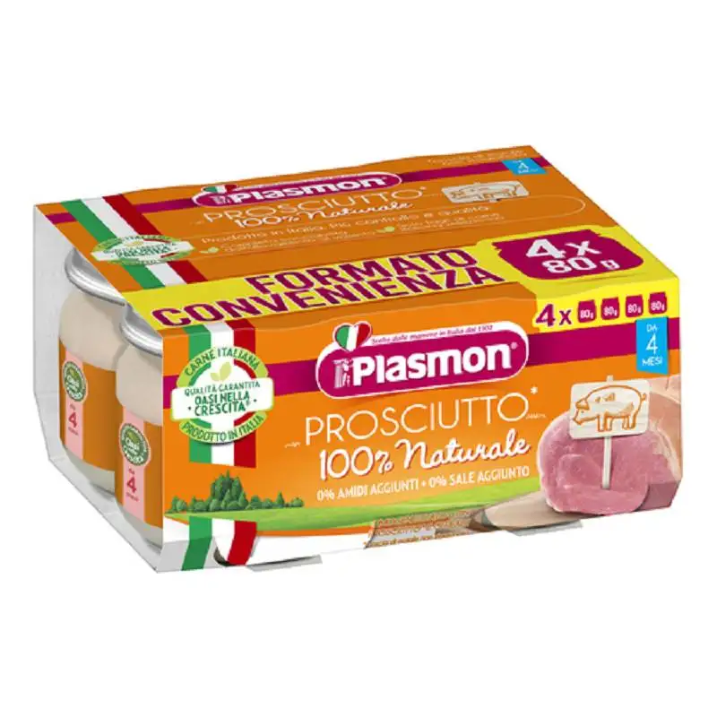PLASMON OMOGENEIZZATO PROSCIUTTO 4X80 GRAMMI