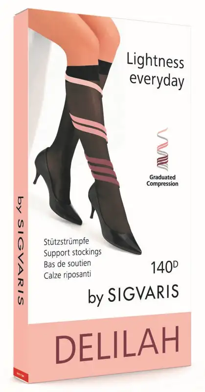 SIGVARIS DELILAH 140 DENARI MESH GAMBALETTO PUNTA APERTA SKIN 4