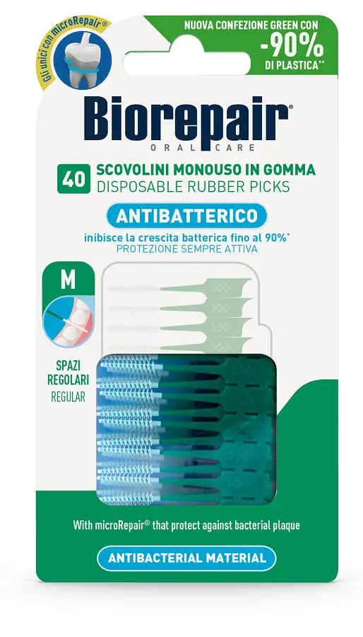 BIOREPAIR ORAL CARE ANTIBATTERICO 40 SCOVOLINI MONOUSO SPAZIREGOLARI