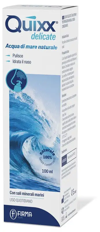 SOLUZIONE SPRAY PER IRRIGAZIONI NASALI QUIXX DELICATE ACQUAMARINA ISOTONICA 100 ML