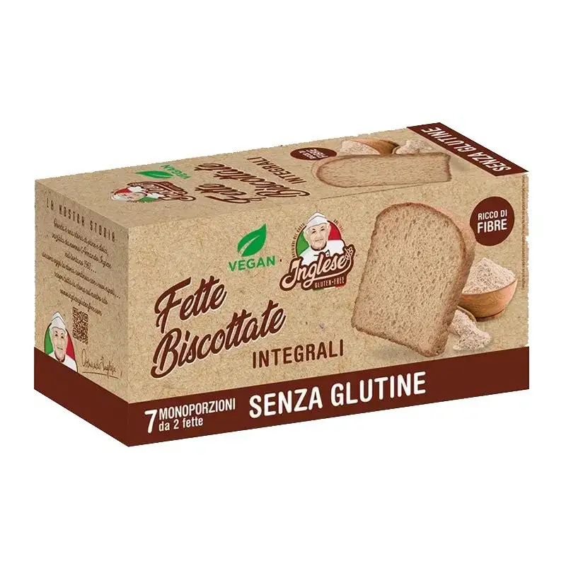 Inglese Fette biscottate integrali senza glutine 200 g