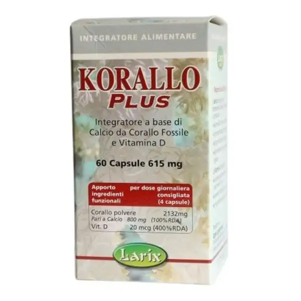 Larix Laboratori Korallo Plus Integratore Alimentare 80 Capsule