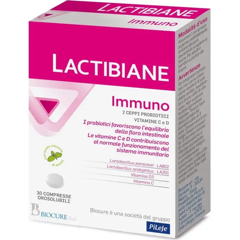 Lactibiane immuno 30 compresse - integratore di probiotici