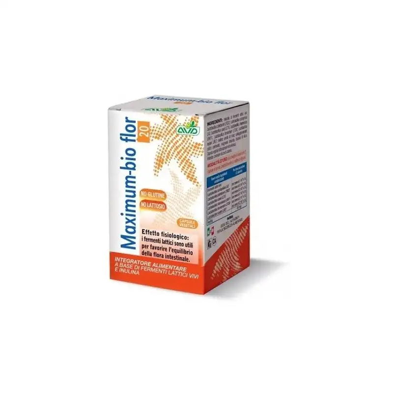 Maximum bio flor 20 - integratore per la flora intestinale 40 capsule
