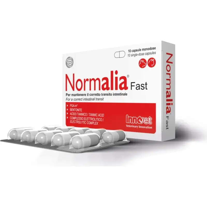 Innovet Normalia fast 10 capsule - mangime complementare per problemi intestinali