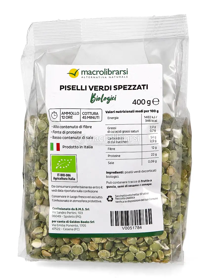 Piselli Verdi Spezzati Bio