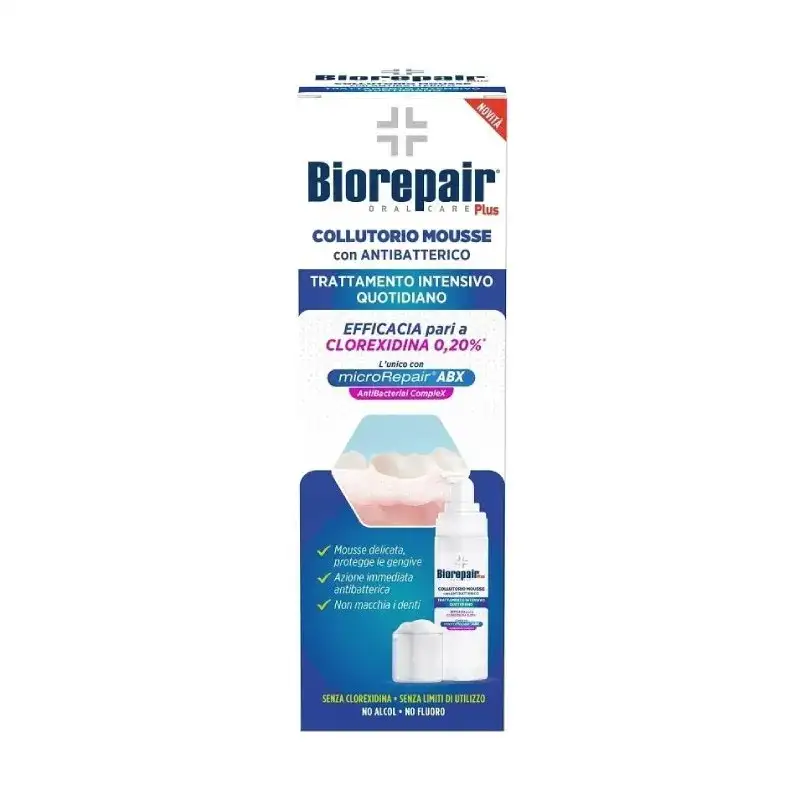 Biorepair plus - collutorio mousse antibatterico 200 ml