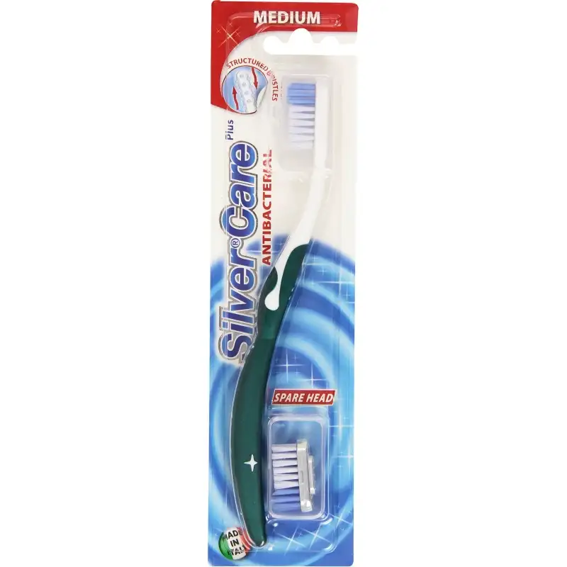 Silver care Plus - spazzolino antibatterico medio