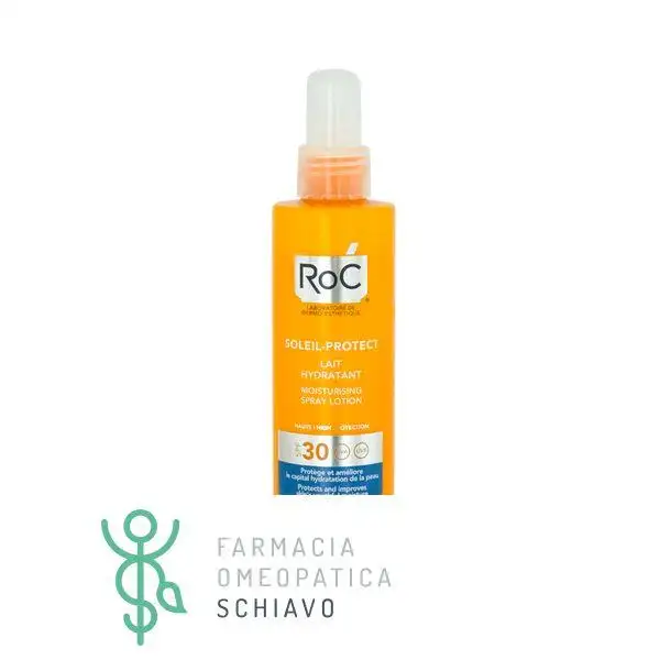 RoC Soleil Lozione Spray Solare Corpo SPF 30 Idratante 200 ml