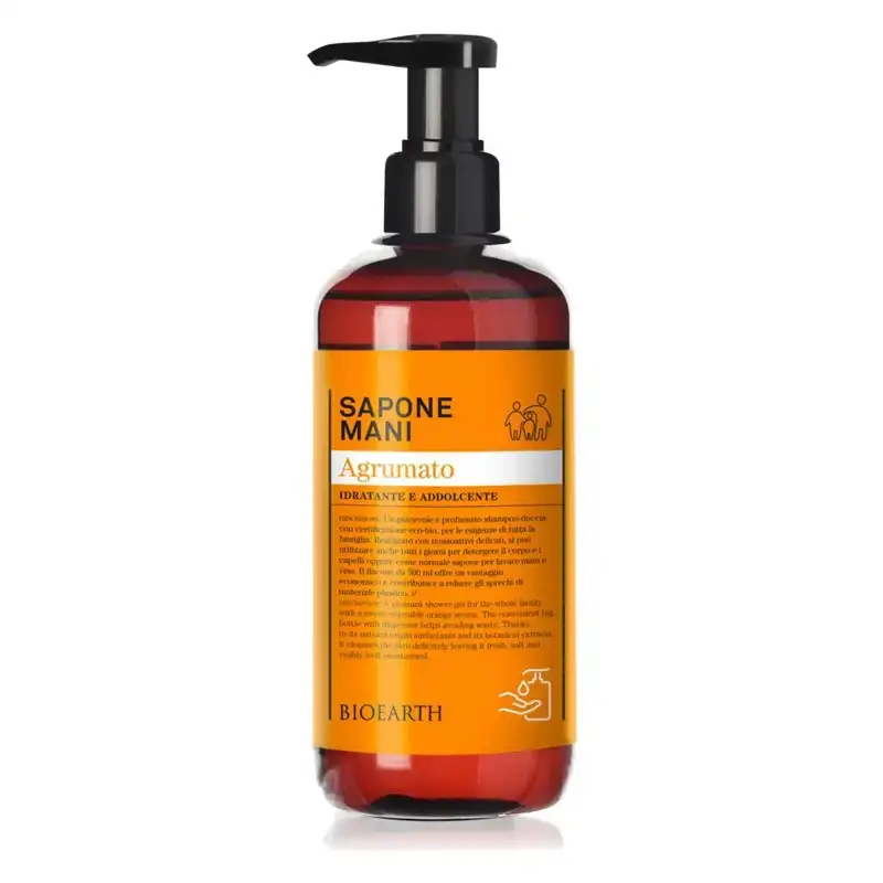 Bioearth sapone mani agrumato 500 ml