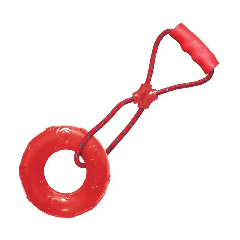 Kong Squeezz ring with handle medium - gioco per cani